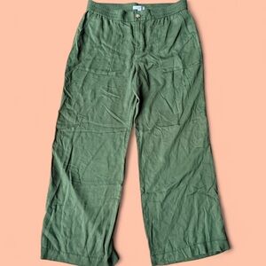 NWT LOFT Olive Green Relaxed Straight-Leg Chinos